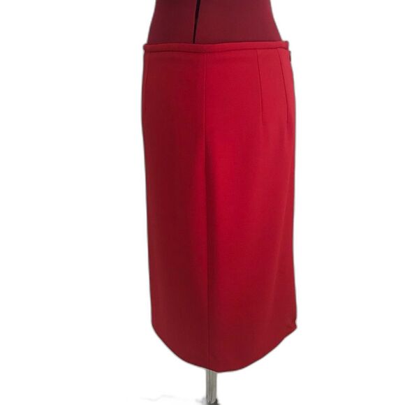 Calvin Klein Vibrant Red Pencil Skirt Women's Size 6 - Picture 6 of 9